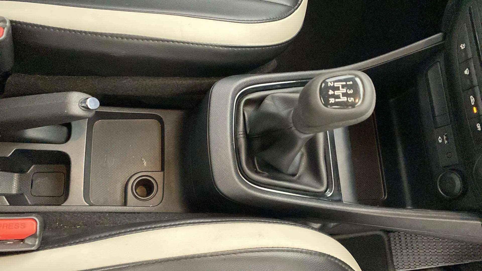 Gear lever and center console of a Tata Punch