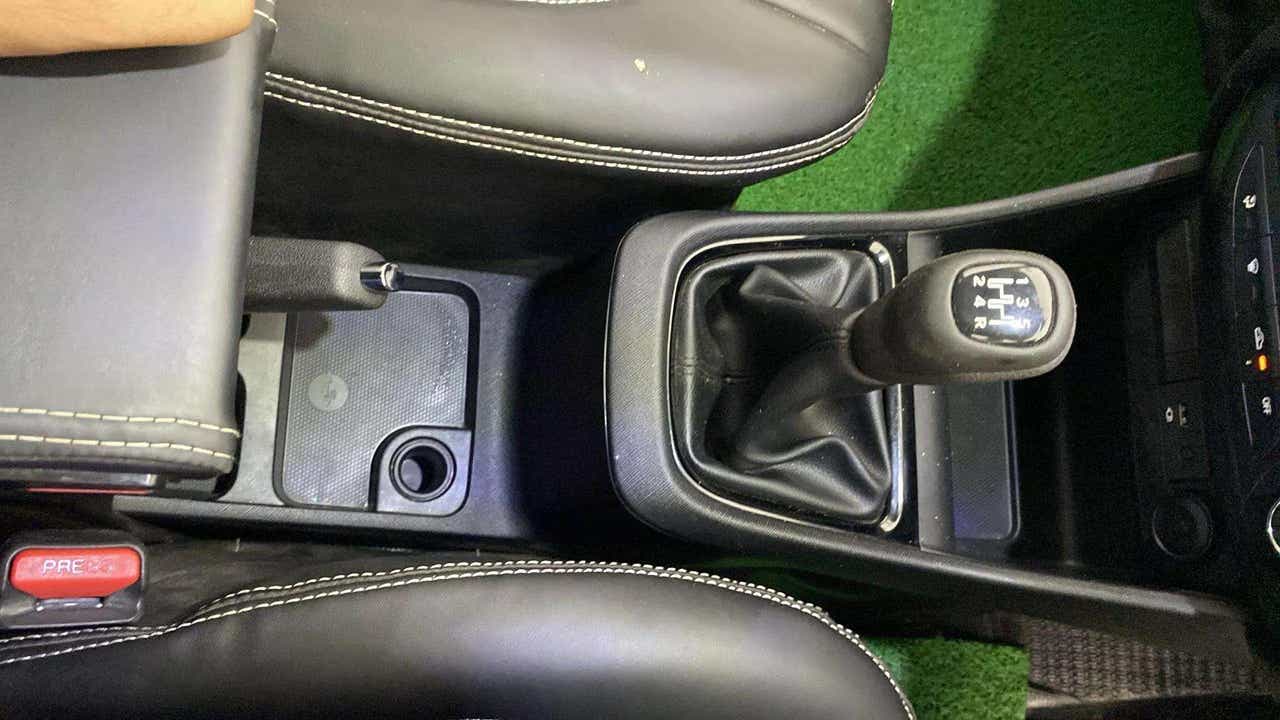 Gear lever and center console of a Tata Punch