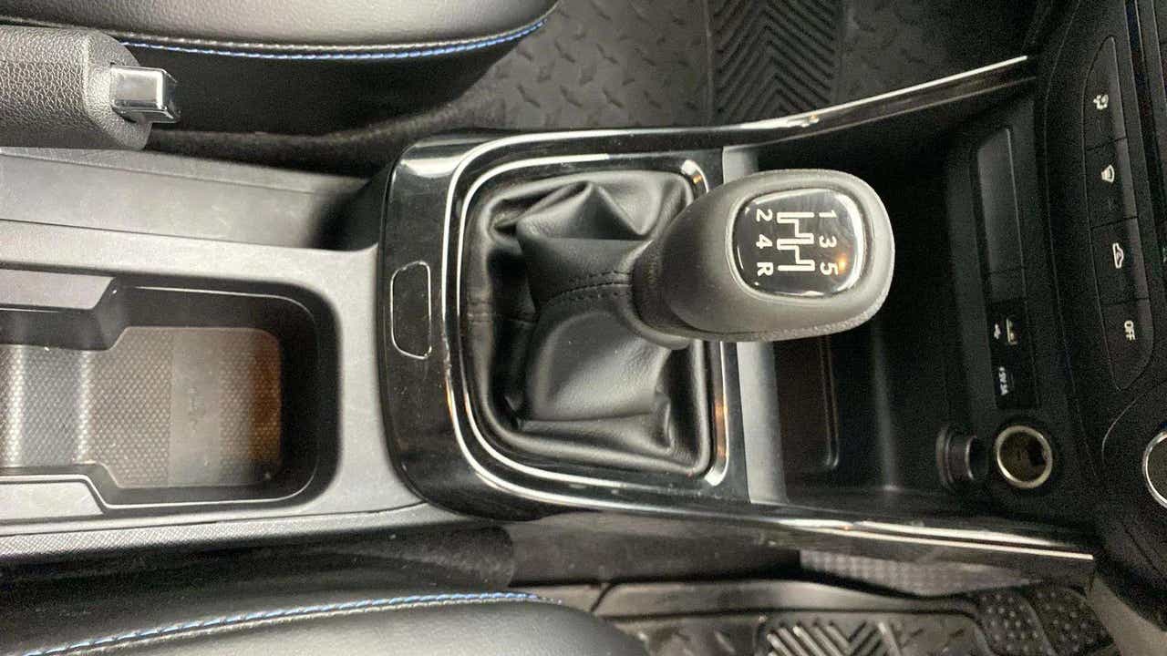 Gear lever and center console of a Tata Punch