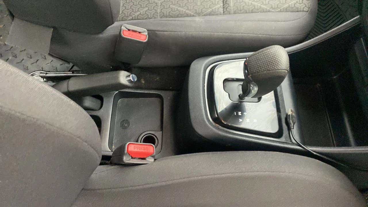 Gear selector and center console of a Tata Punch