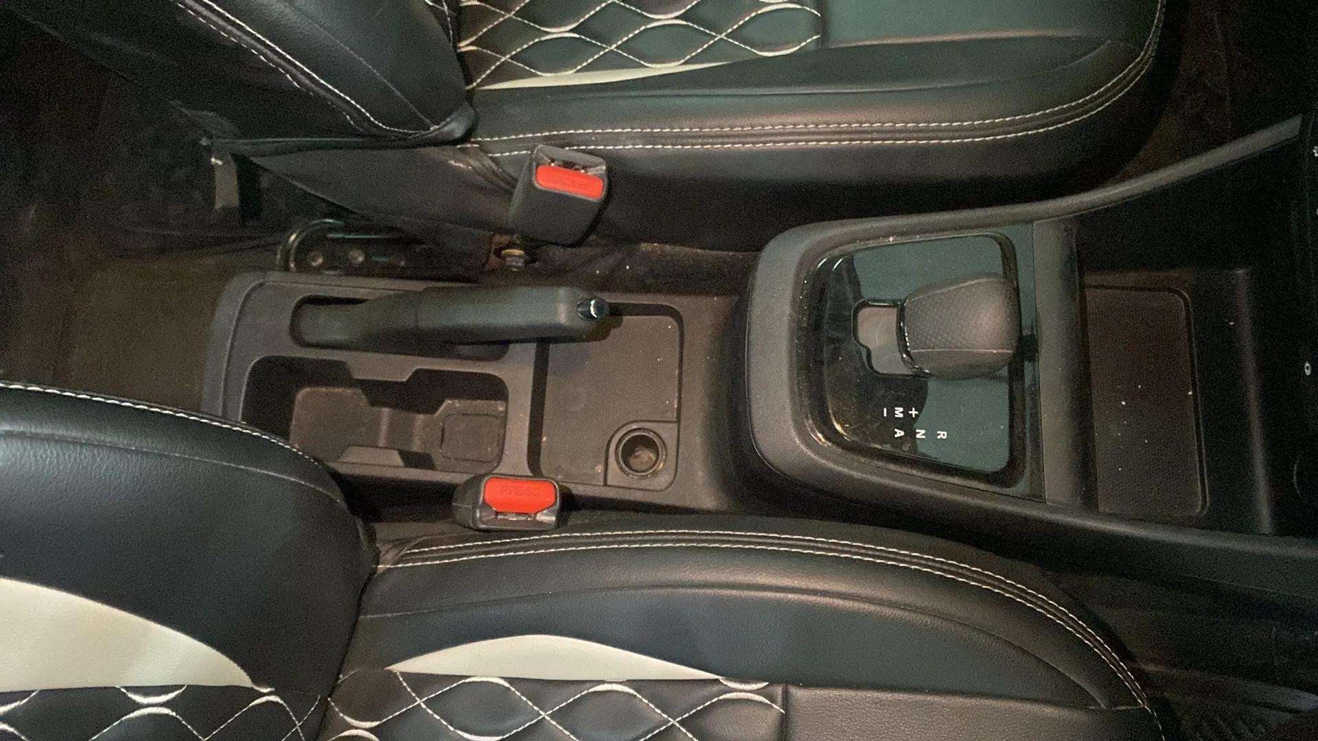 Automatic gear lever and center console of a Tata Punch