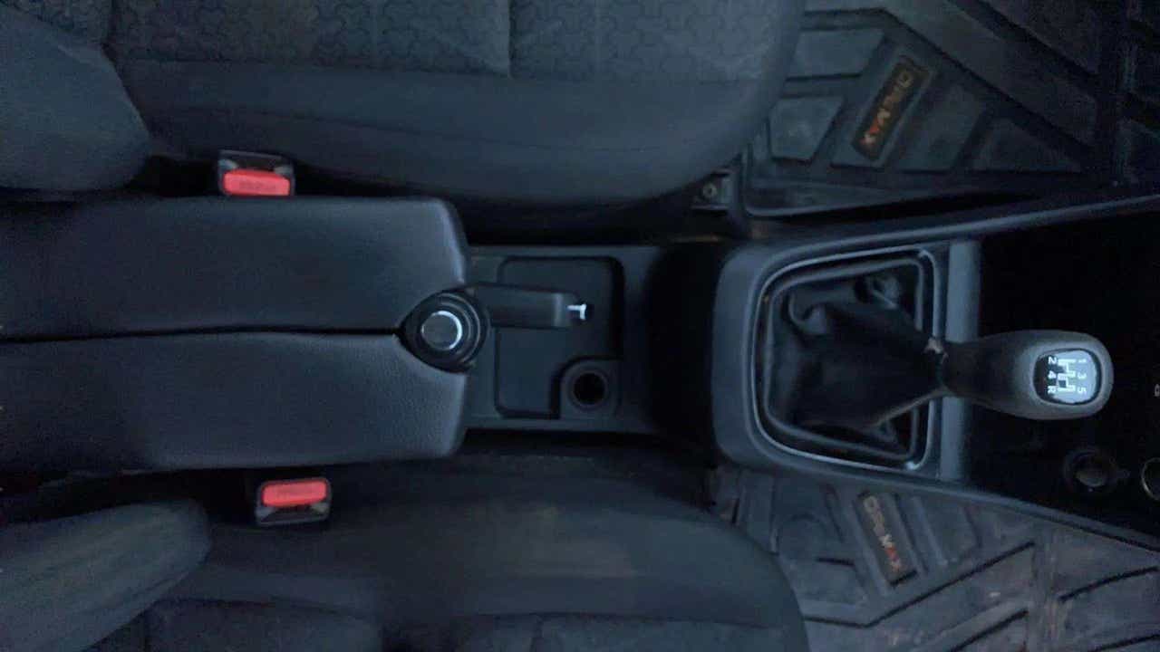 Center console and gear shift area of a Tata Punch
