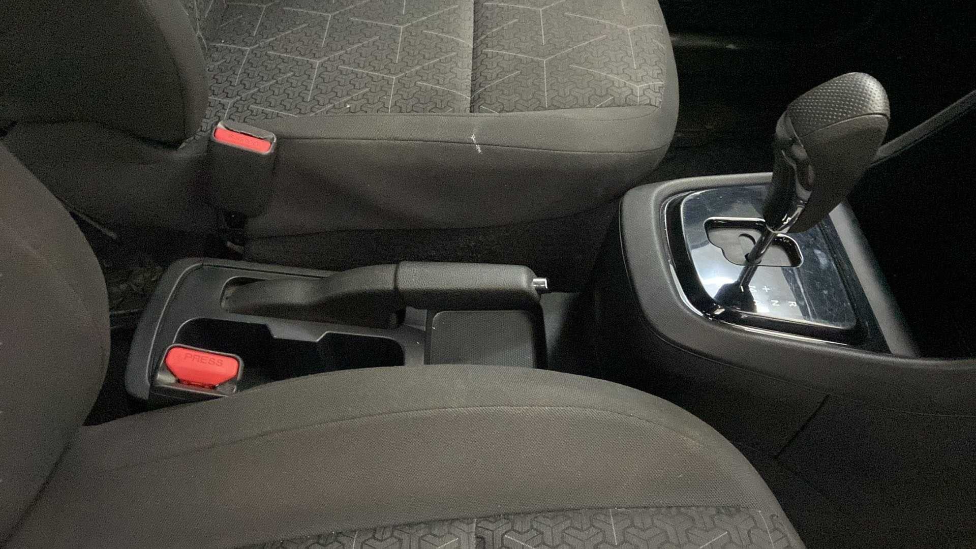 Center console and gear selector of a Tata Punch