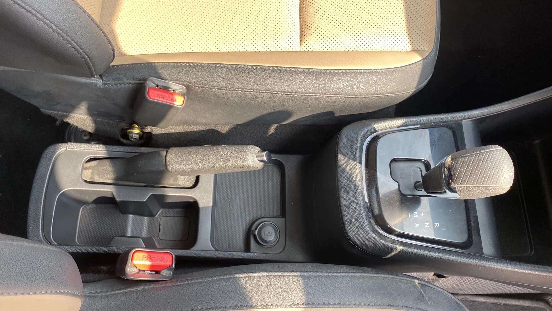 Center console view of a Tata Punch automatic