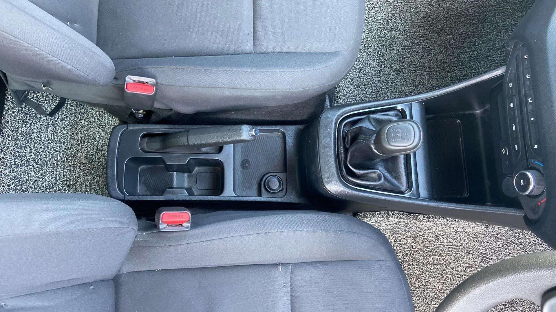 Center console and gear shifter of a Tata Punch