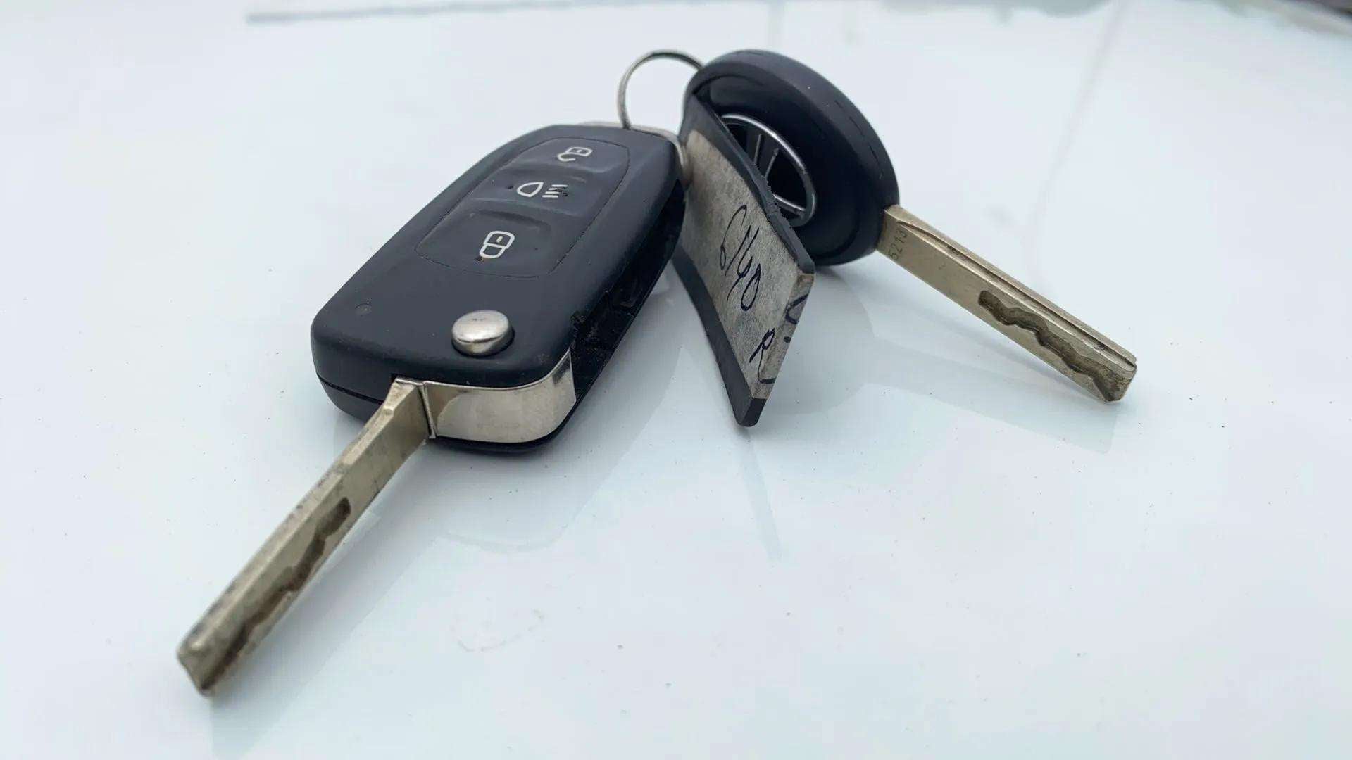 Close-up of a key fob of a Tata Punch