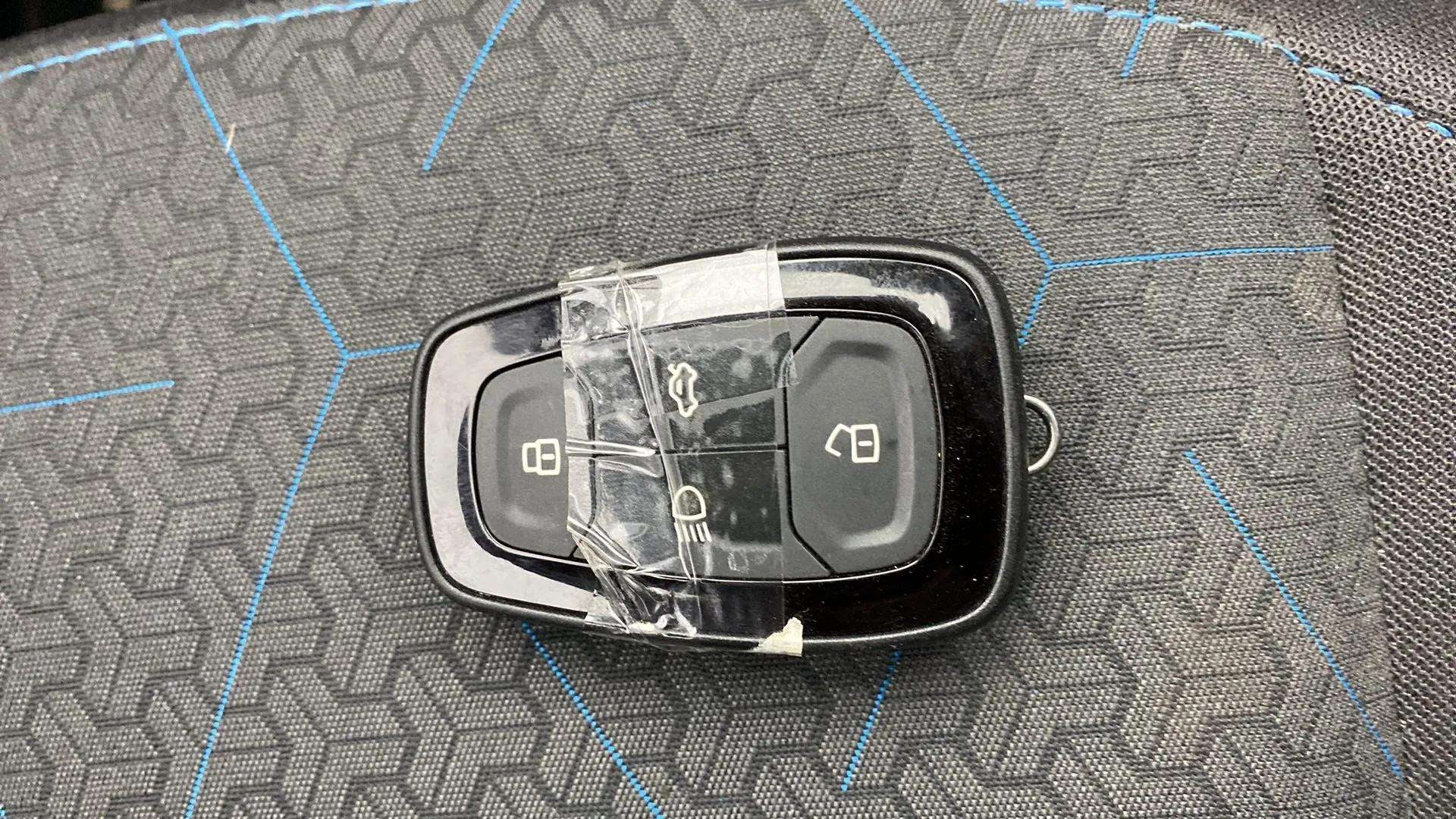 Close-up of a Tata Punch car key fob