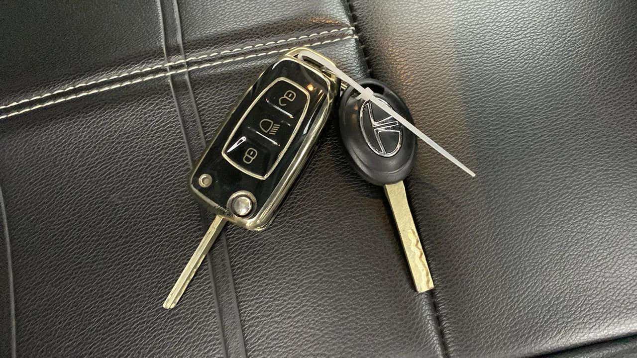 Close-up of car keys for a Tata Punch