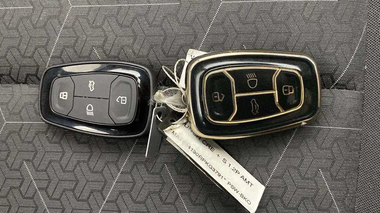 Close-up of key fobs for a Tata Punch