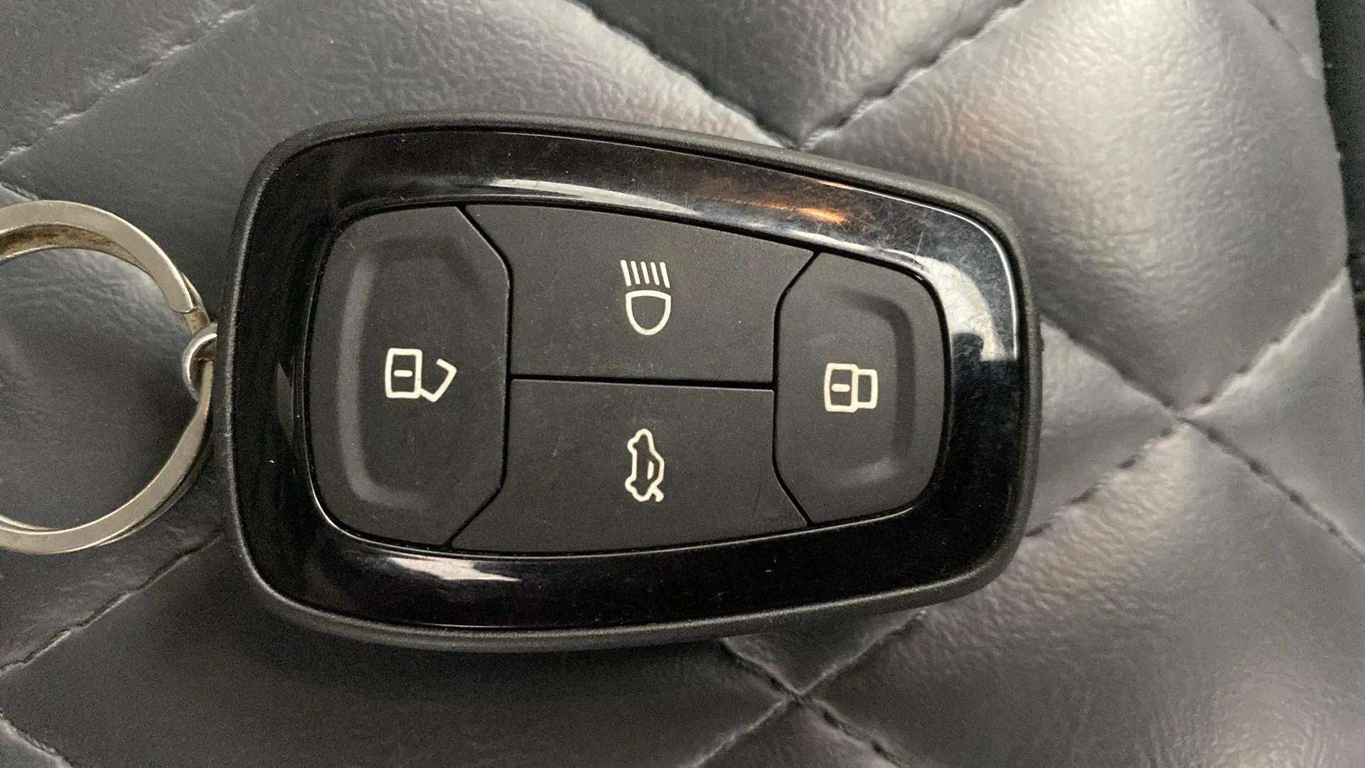 Full-car view of a Tata Punch smart key fob