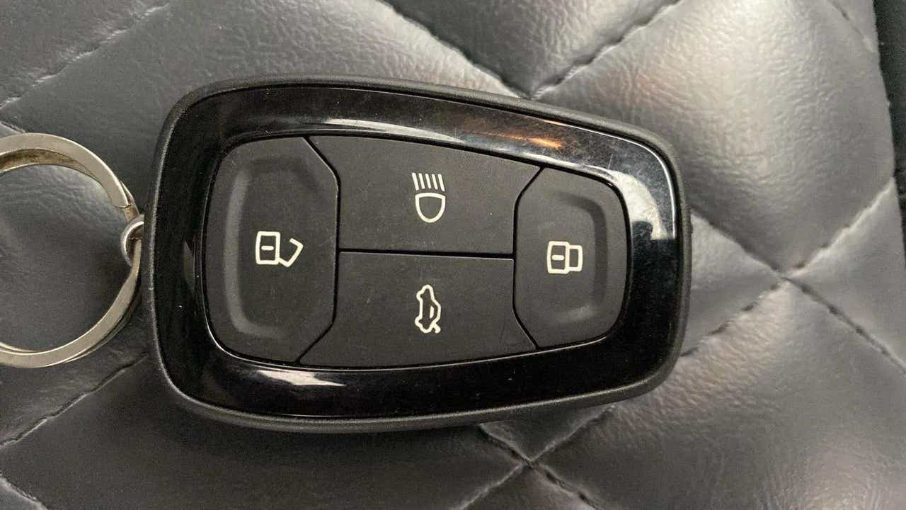 Full-car view of a Tata Punch smart key fob