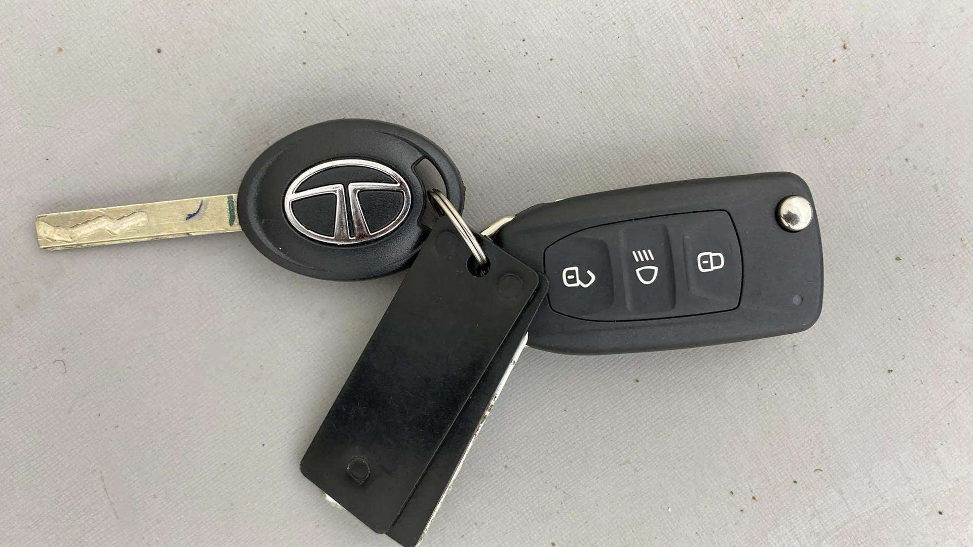 Close-up of a Tata Punch car key fob