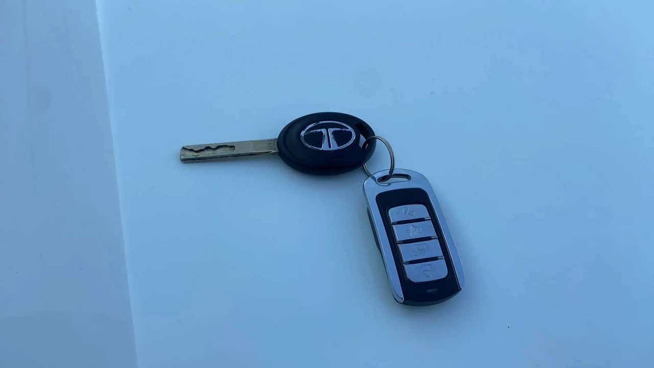 Close-up of car keys for a Tata Punch