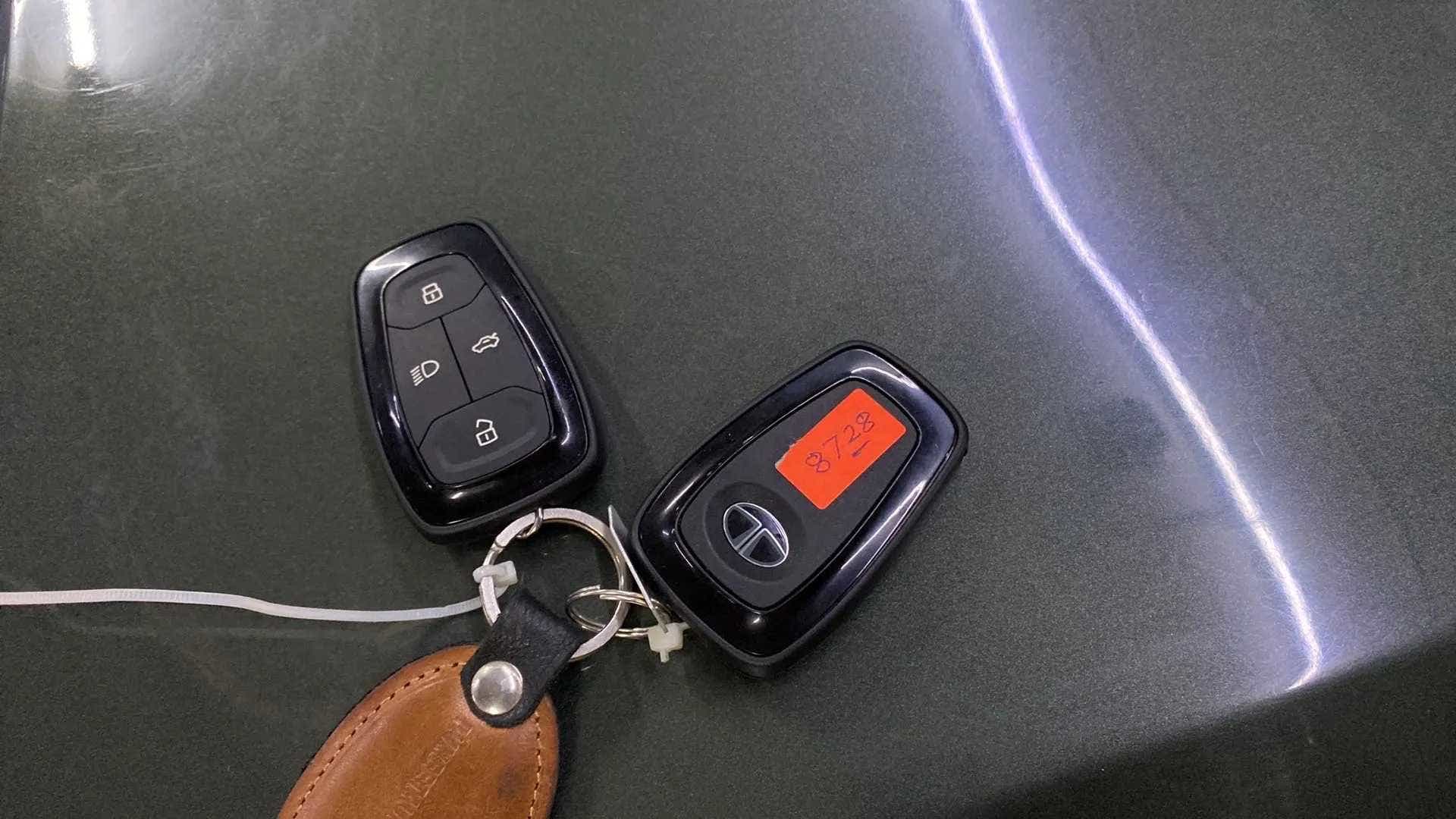 Close-up of key fob of a Tata Punch