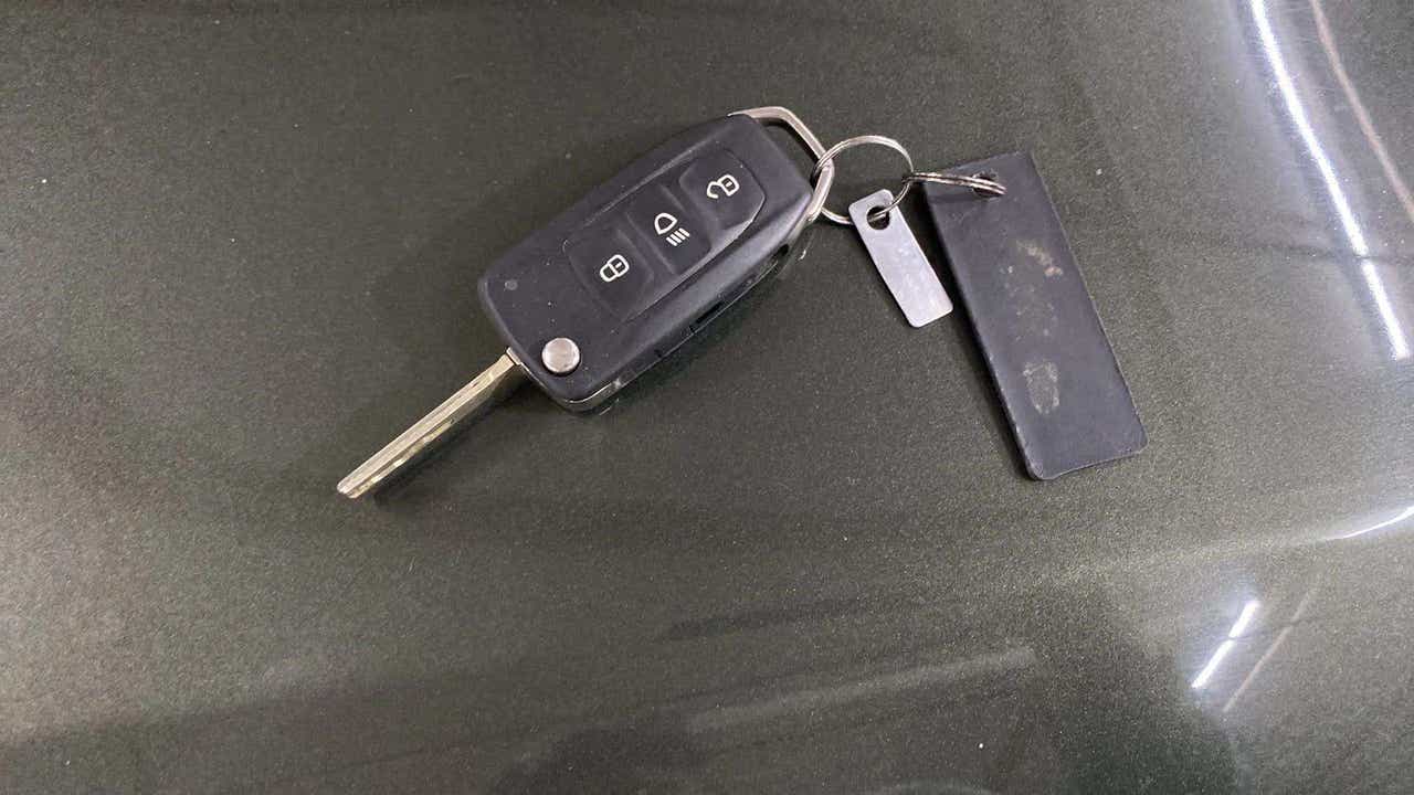 Close-up of a tata punch car key