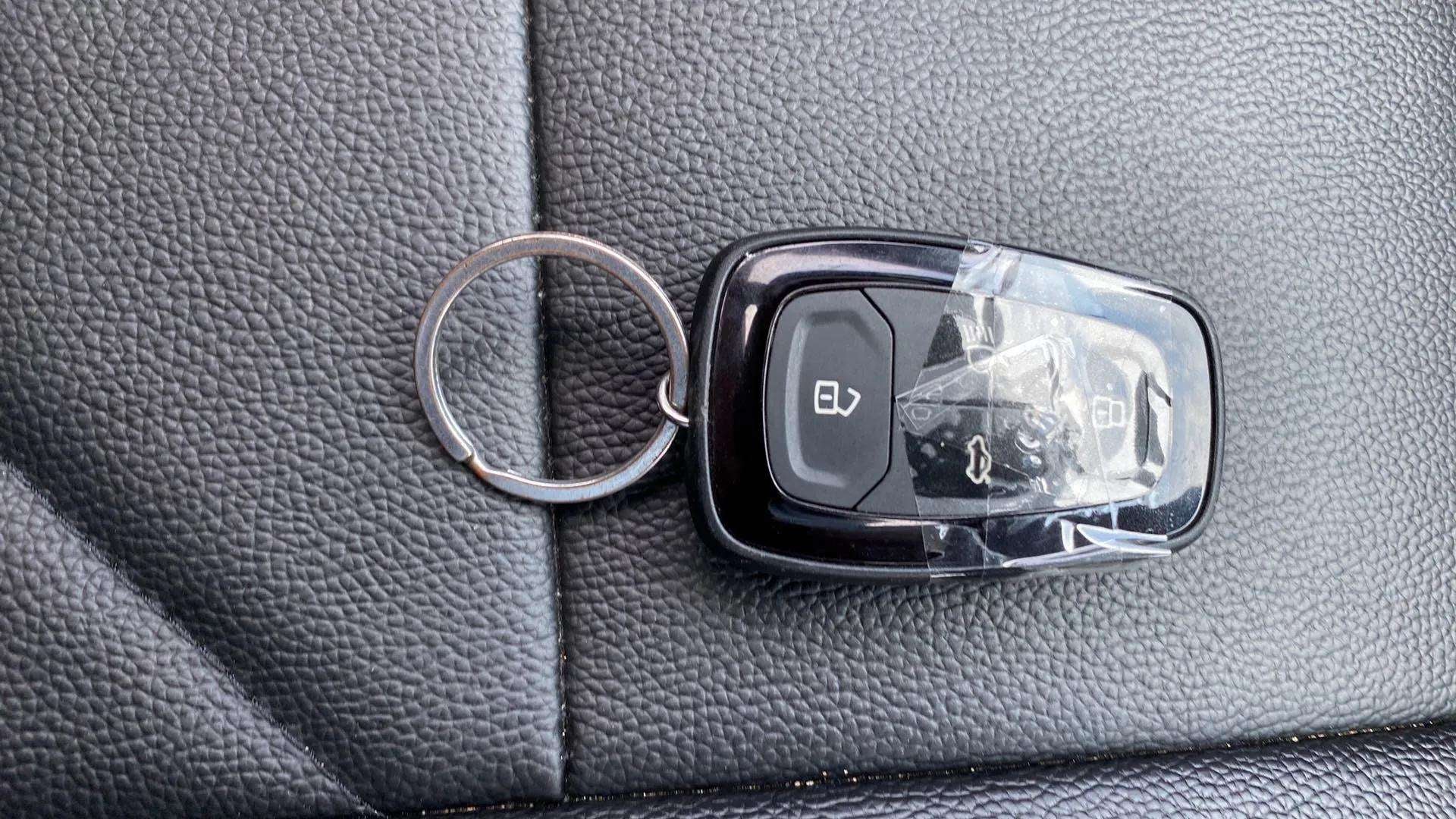 Close-up of a Tata Punch car key fob