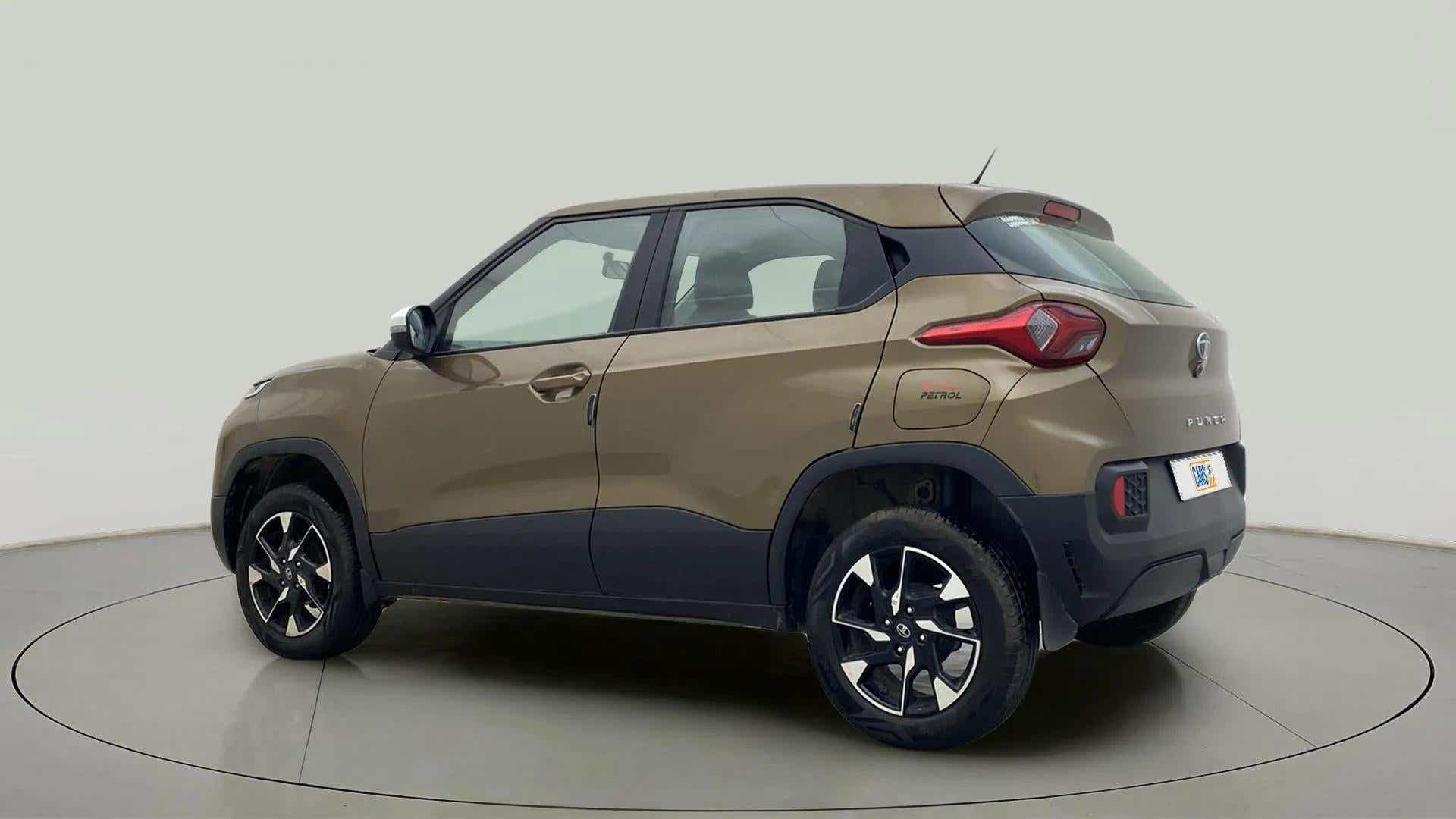 Rear three-quarter of a Tata Punch