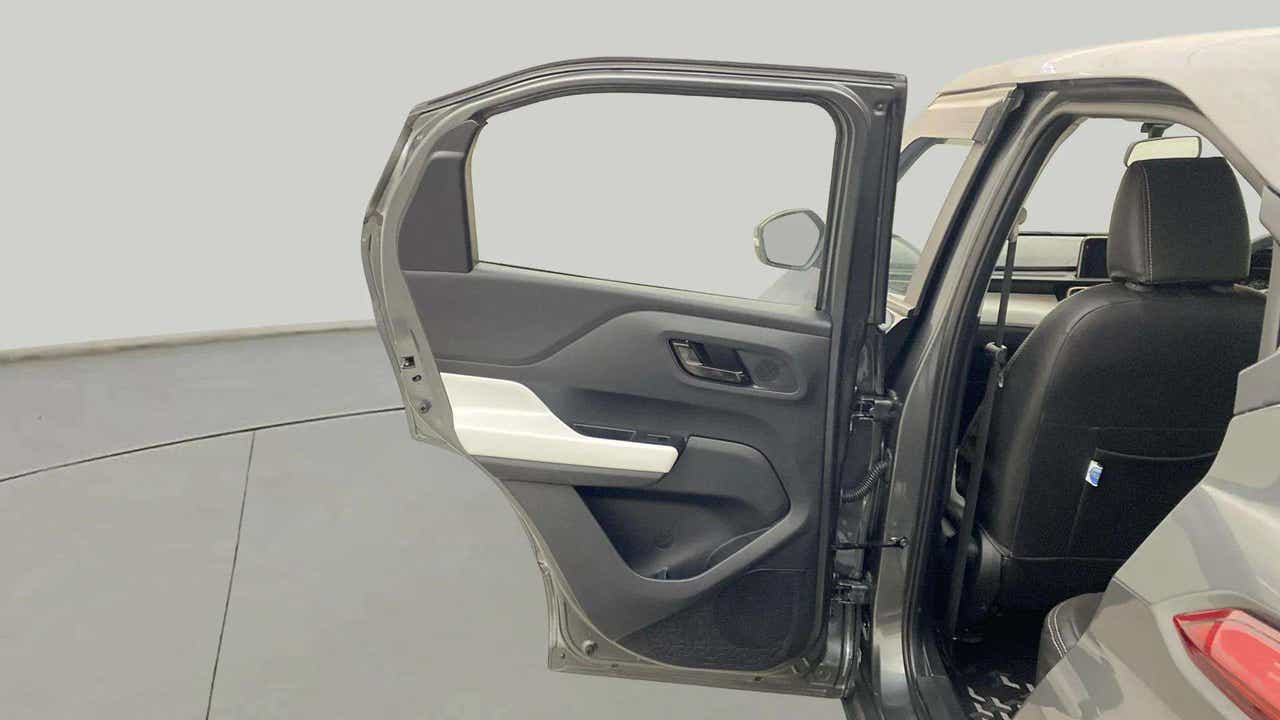 Rear left door interior view of a Tata Punch