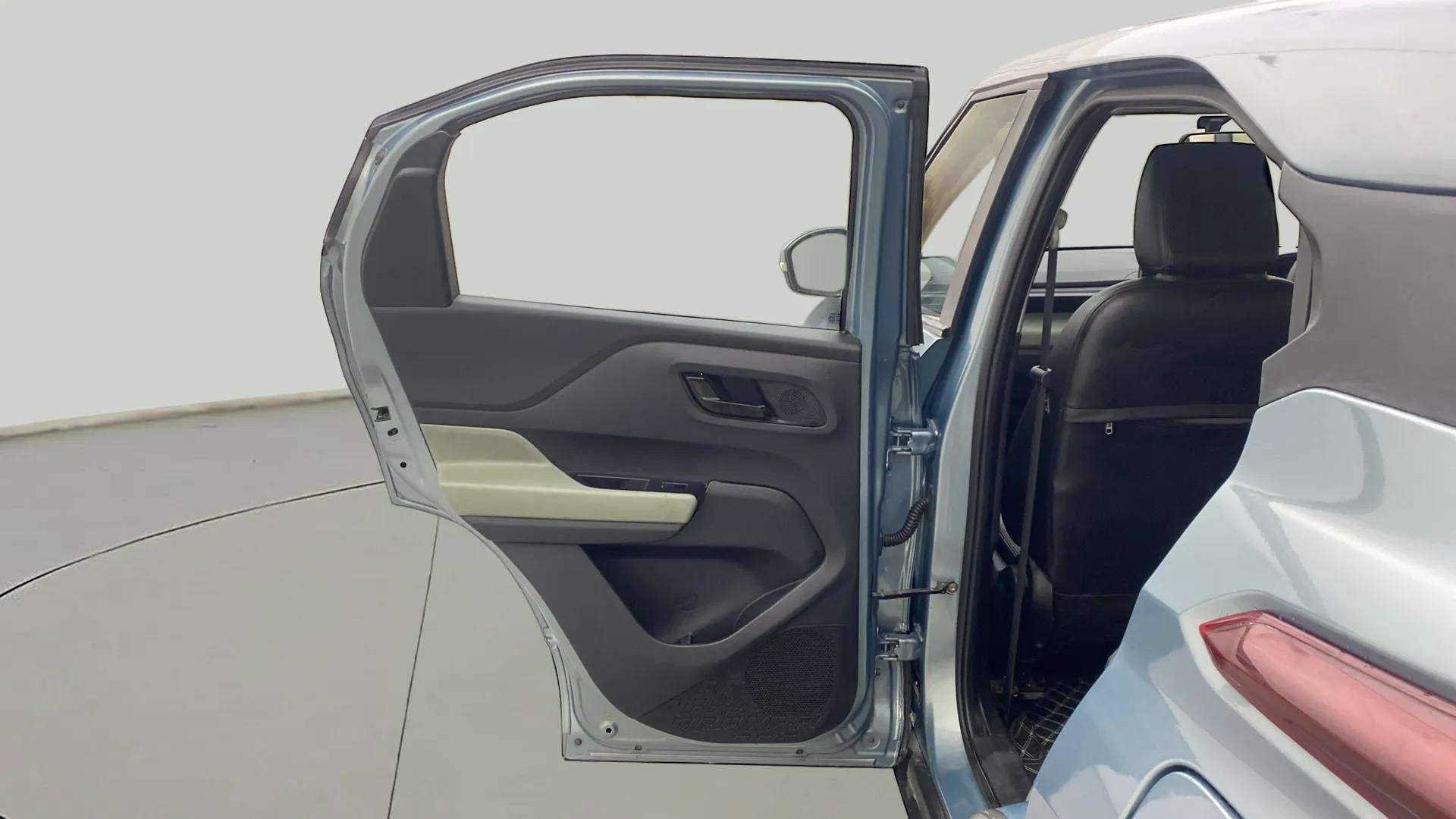 Rear door and partial rear side view of a Tata Punch