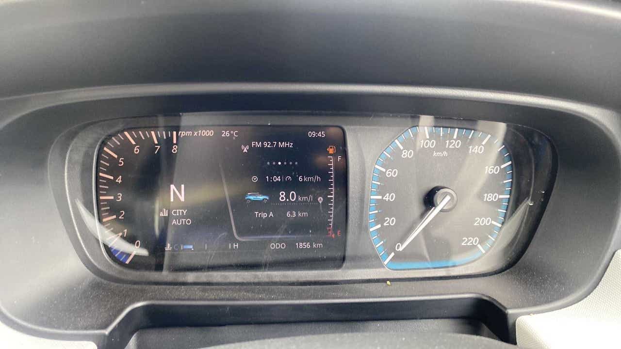 Instrument cluster of a Tata Punch