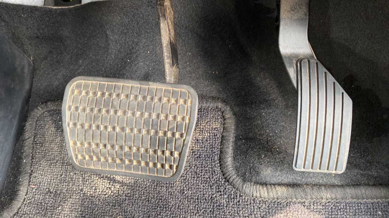 Close-up of pedal area of a Tata Punch