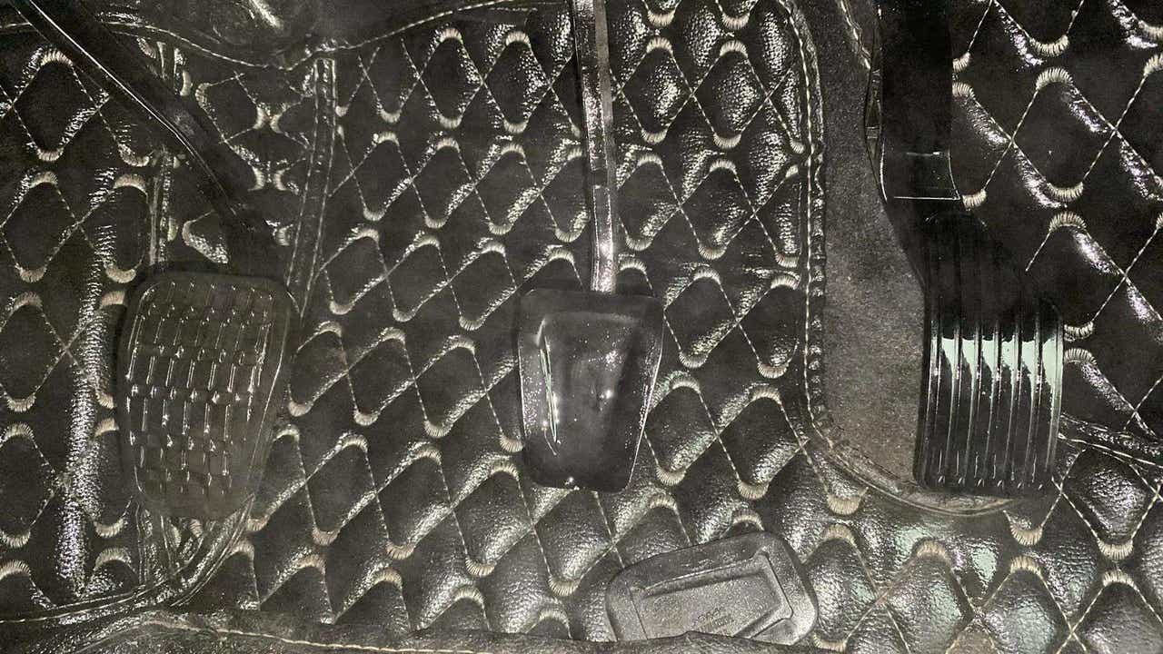 Foot pedals of a Tata Punch