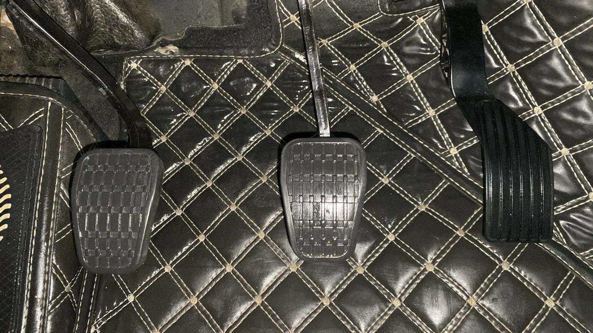 Foot pedals of a Tata Punch