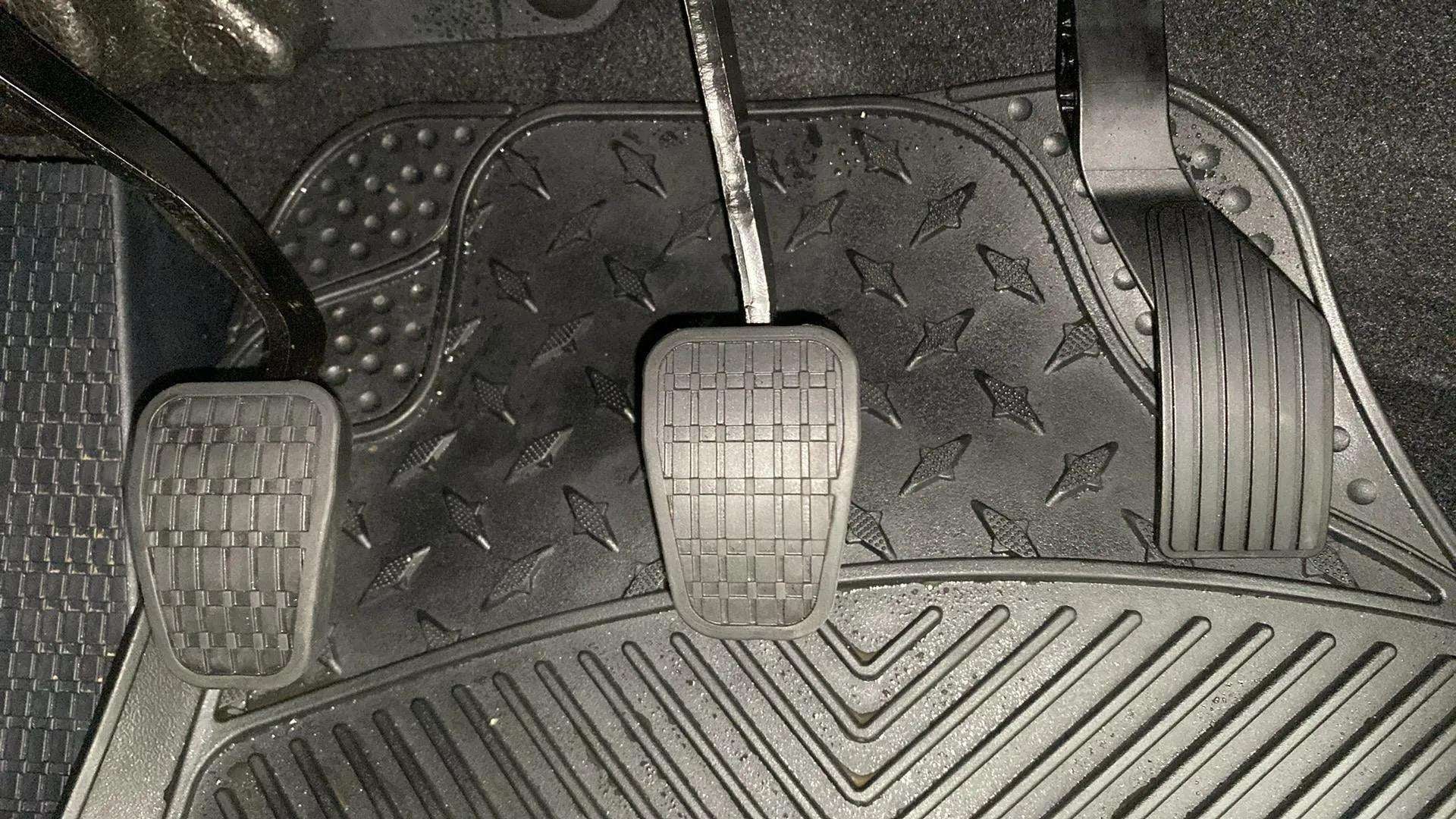 Footwell showing pedals of a Tata Punch