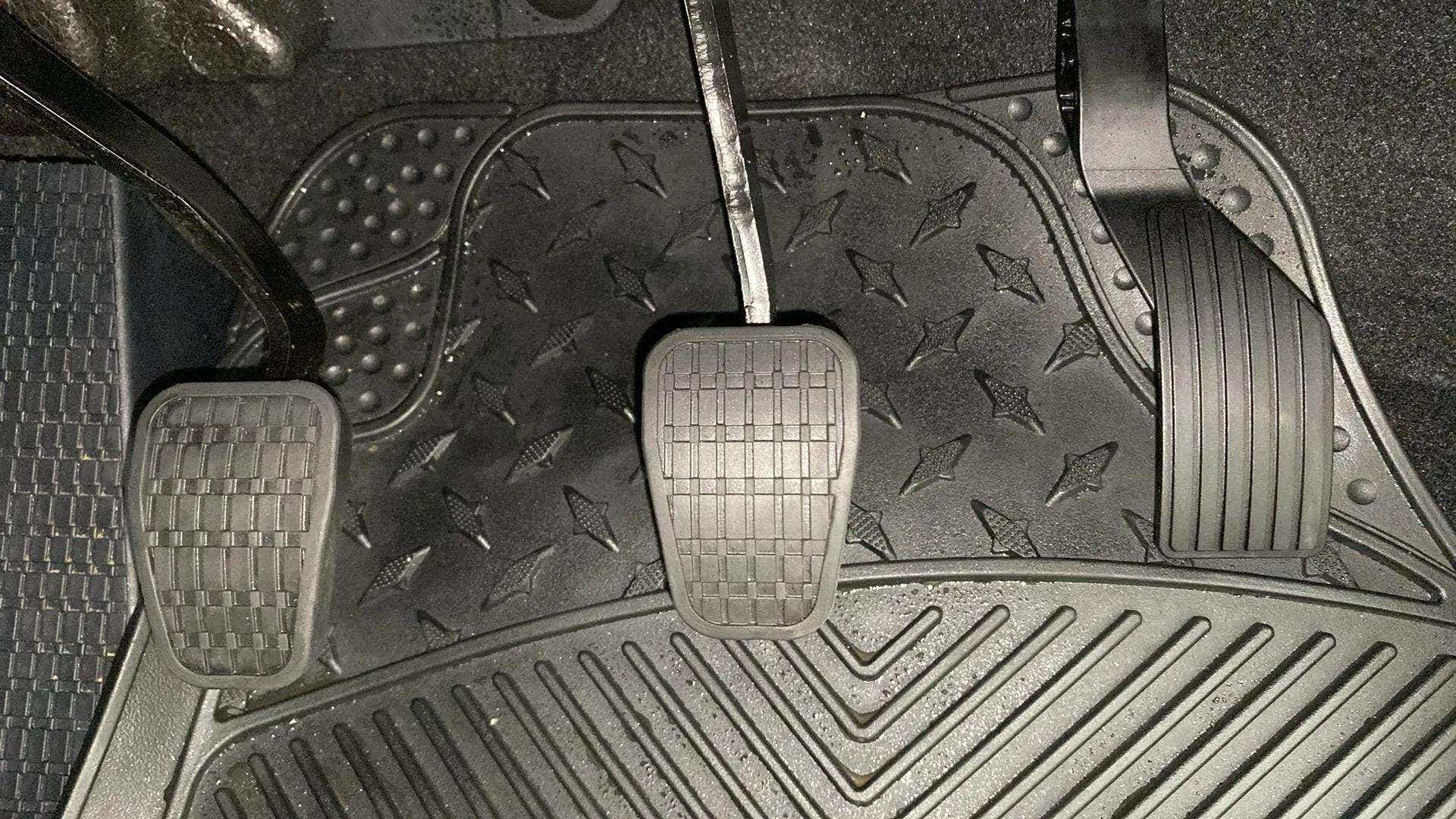Footwell showing pedals of a Tata Punch