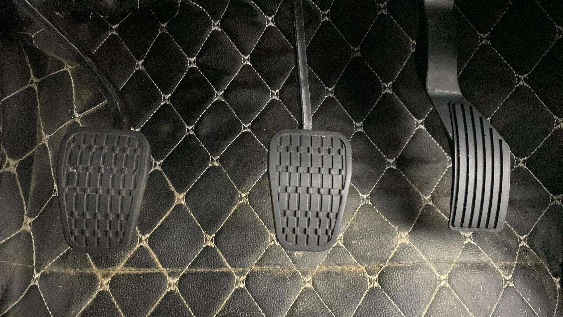 Foot pedals of a Tata Punch