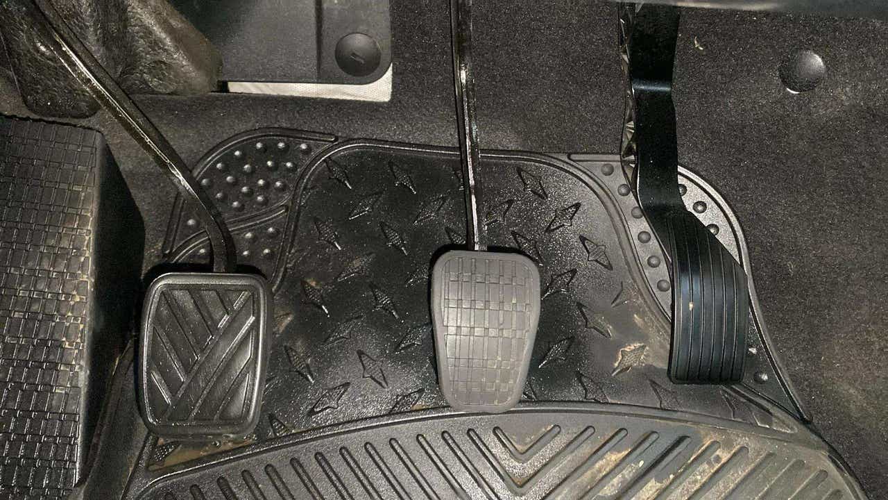 Foot pedals of a Tata Punch