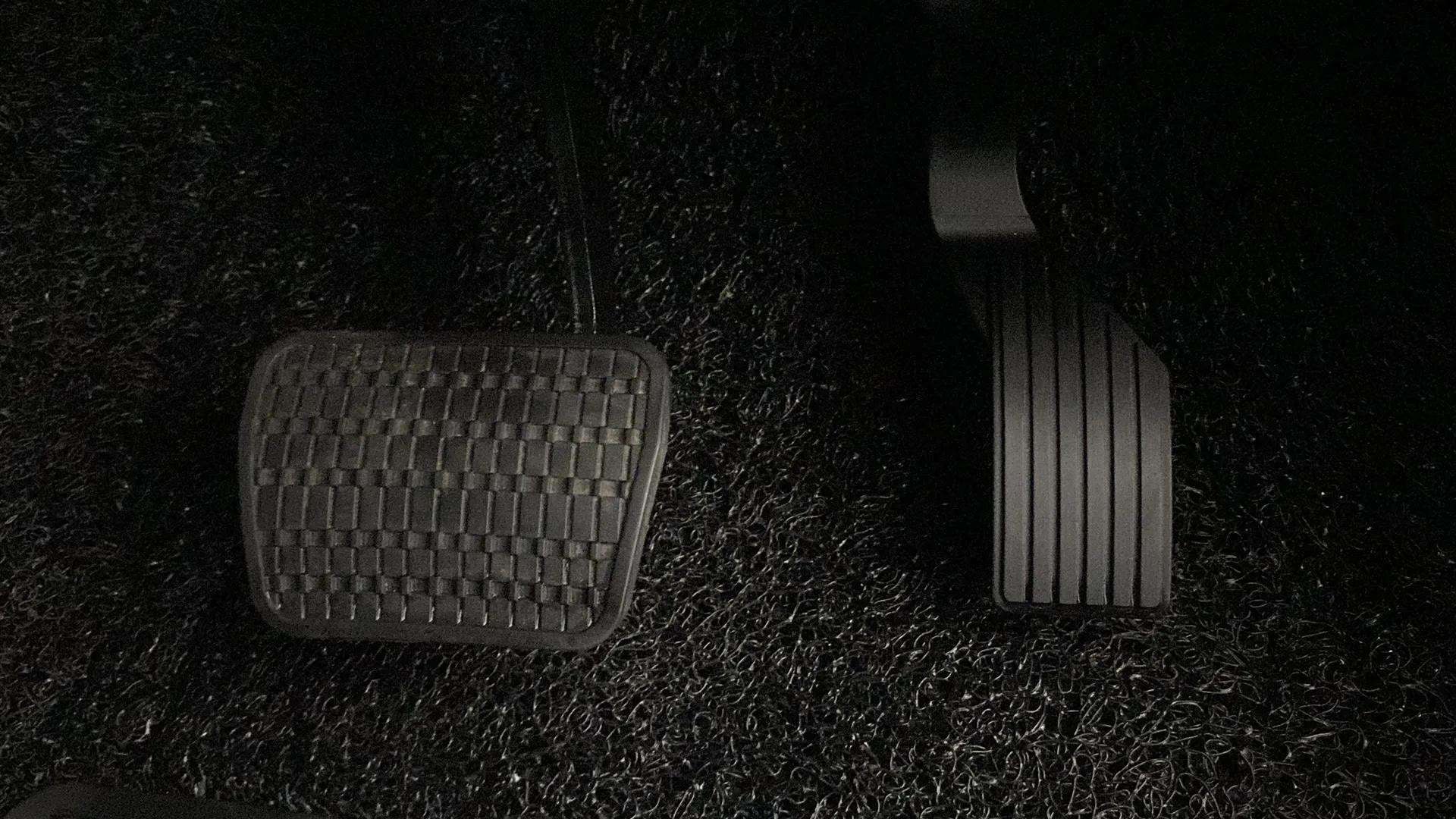 Foot pedal area of a Tata Punch