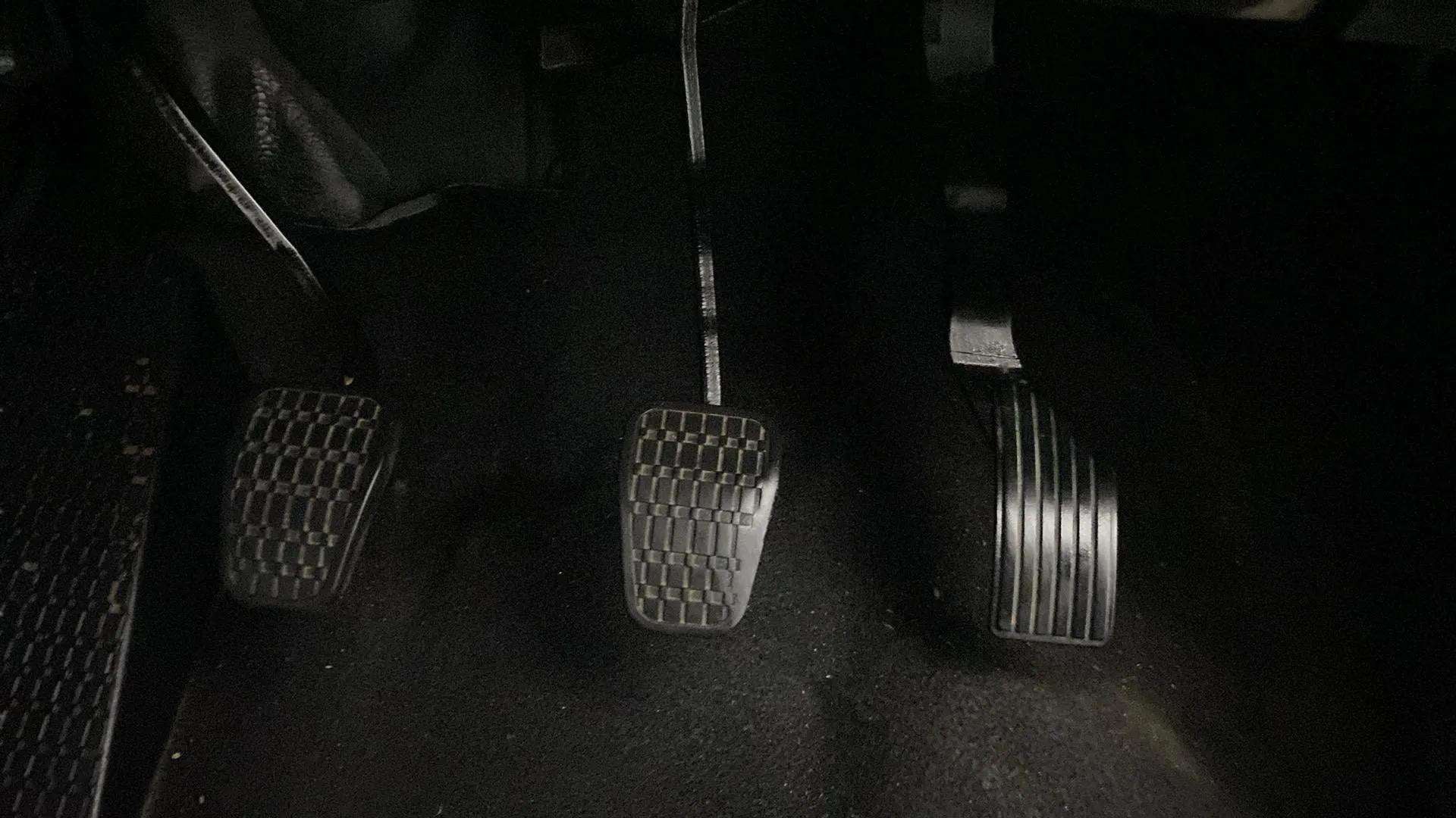 Pedals area of a Tata Punch