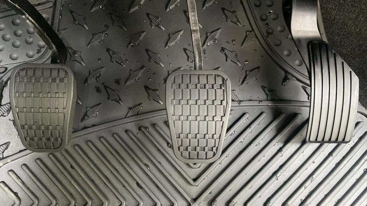 Foot pedals of a Tata Punch interior