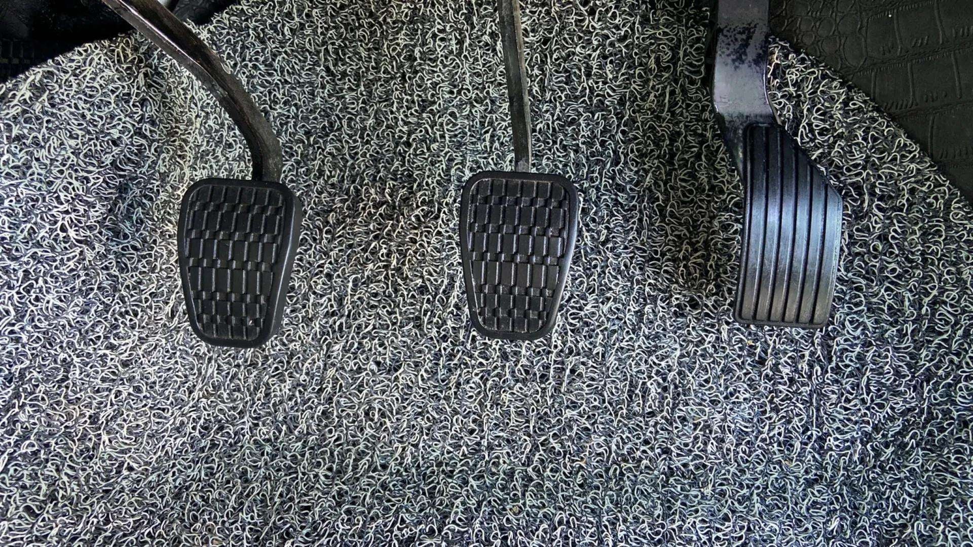 Footwell and pedal area of a Tata Punch