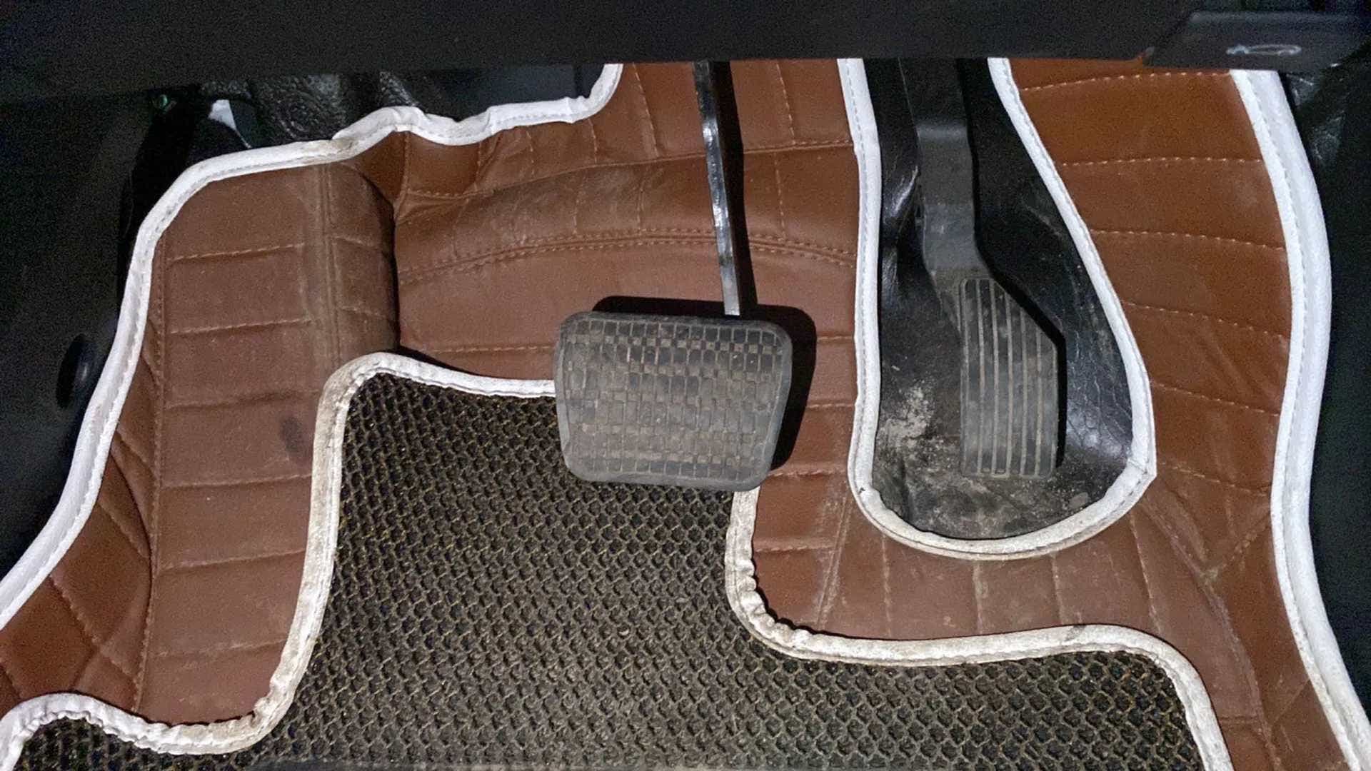 Footwell and pedals of a Tata Punch