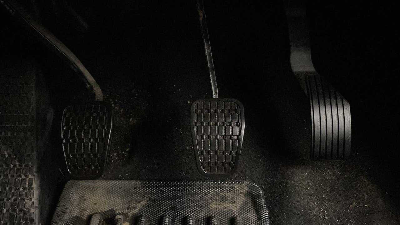 Pedal area of a Tata Punch