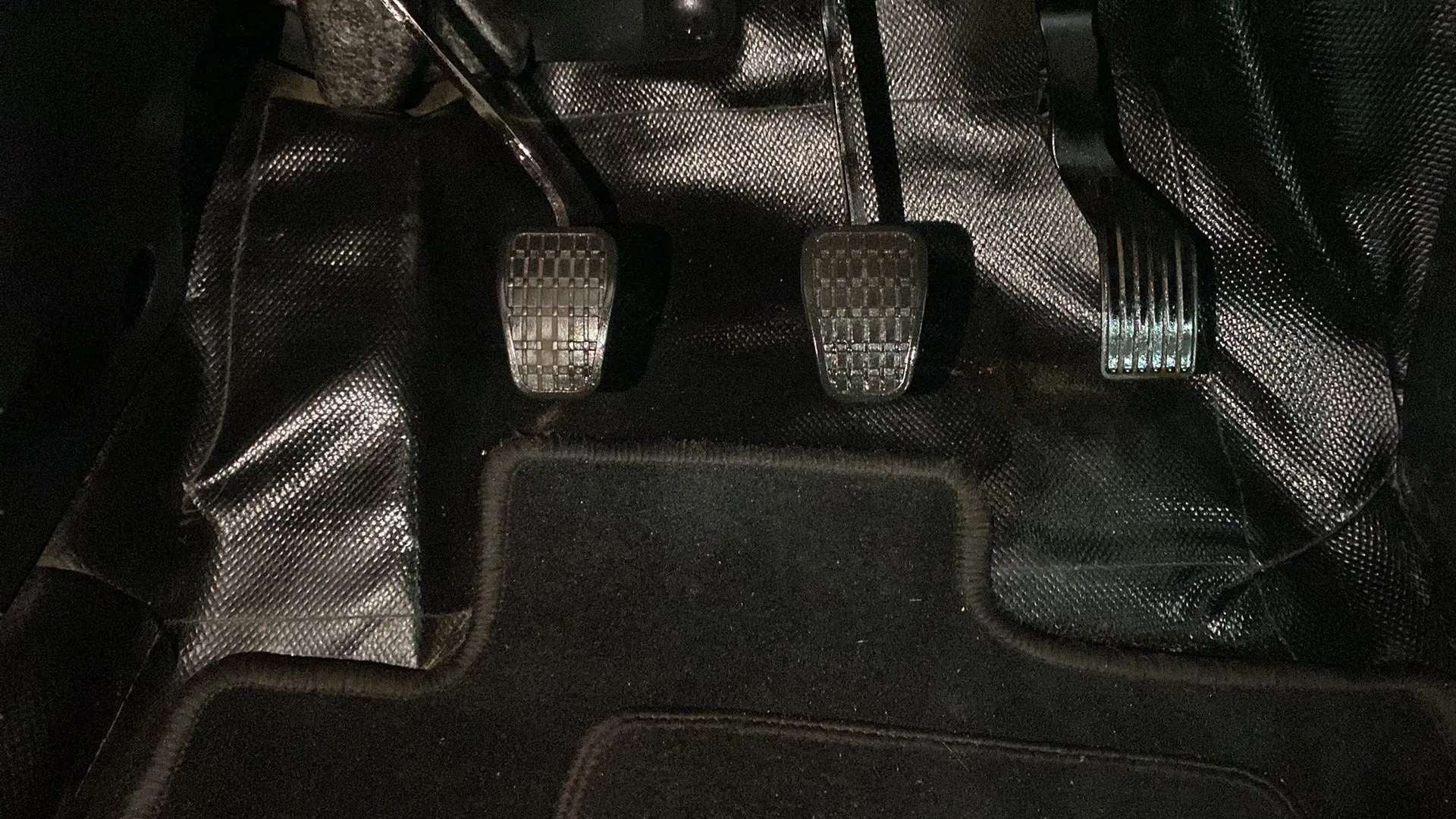 Foot pedals of a Tata Punch