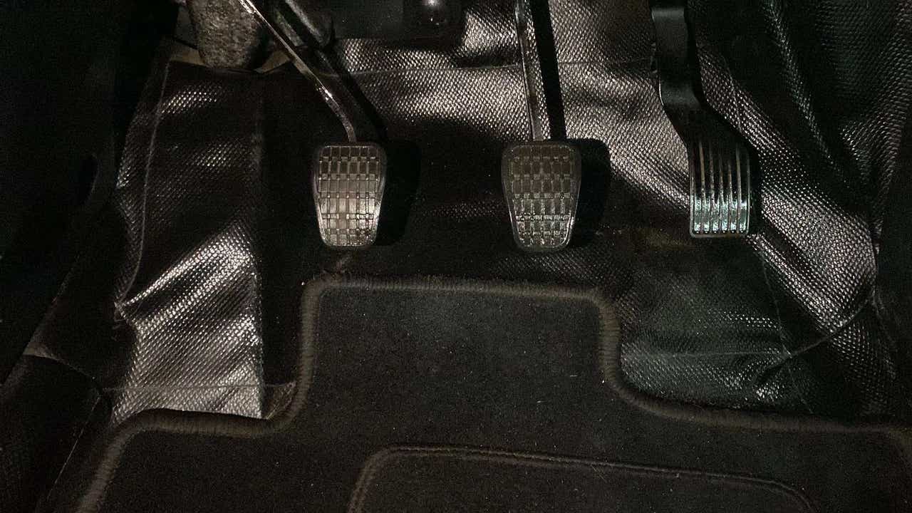 Foot pedals of a Tata Punch