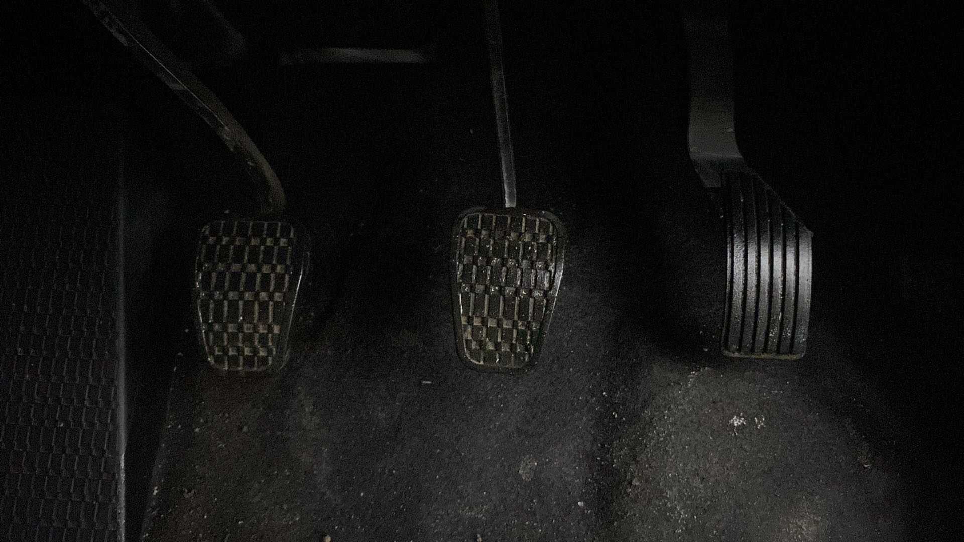Foot pedal area of a Tata Punch