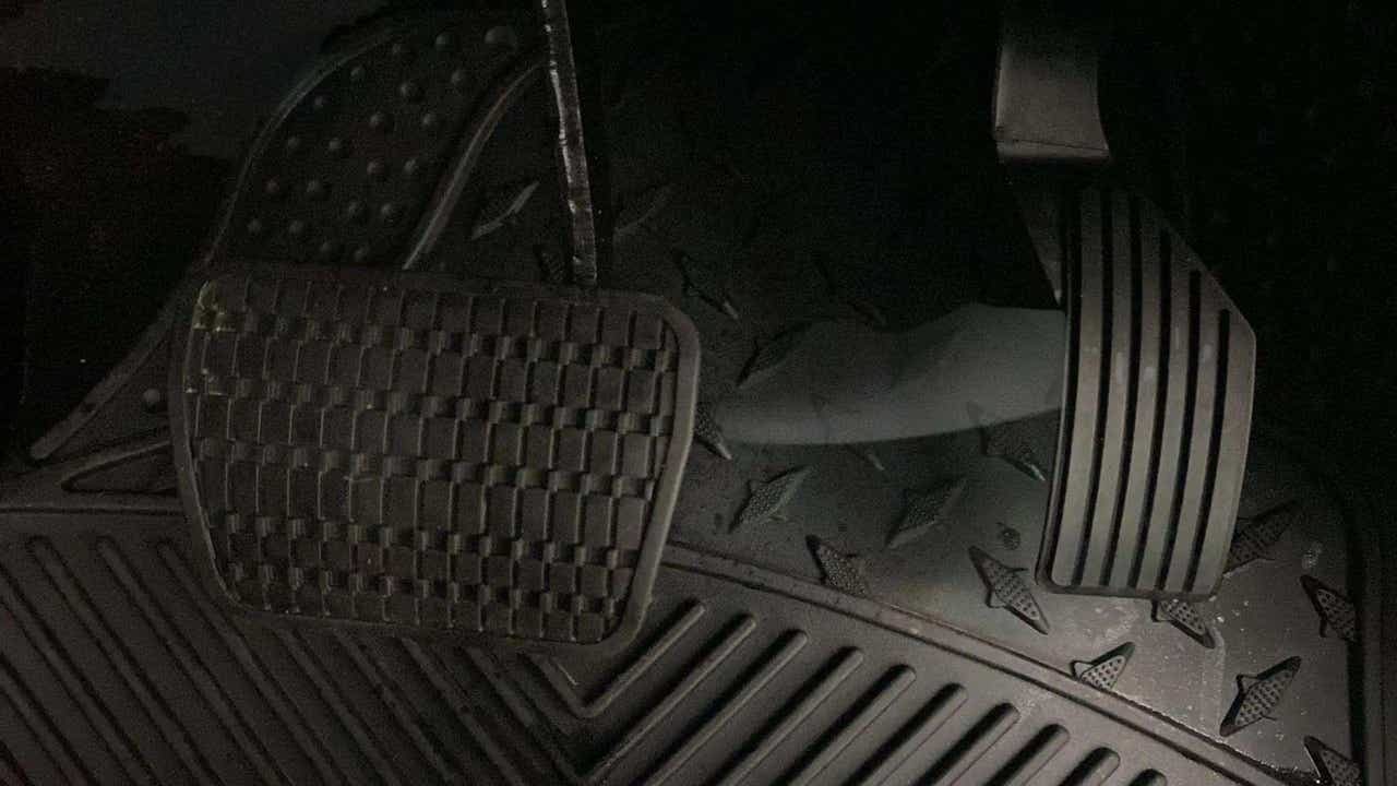 Close-up of the pedal area of a Tata Punch