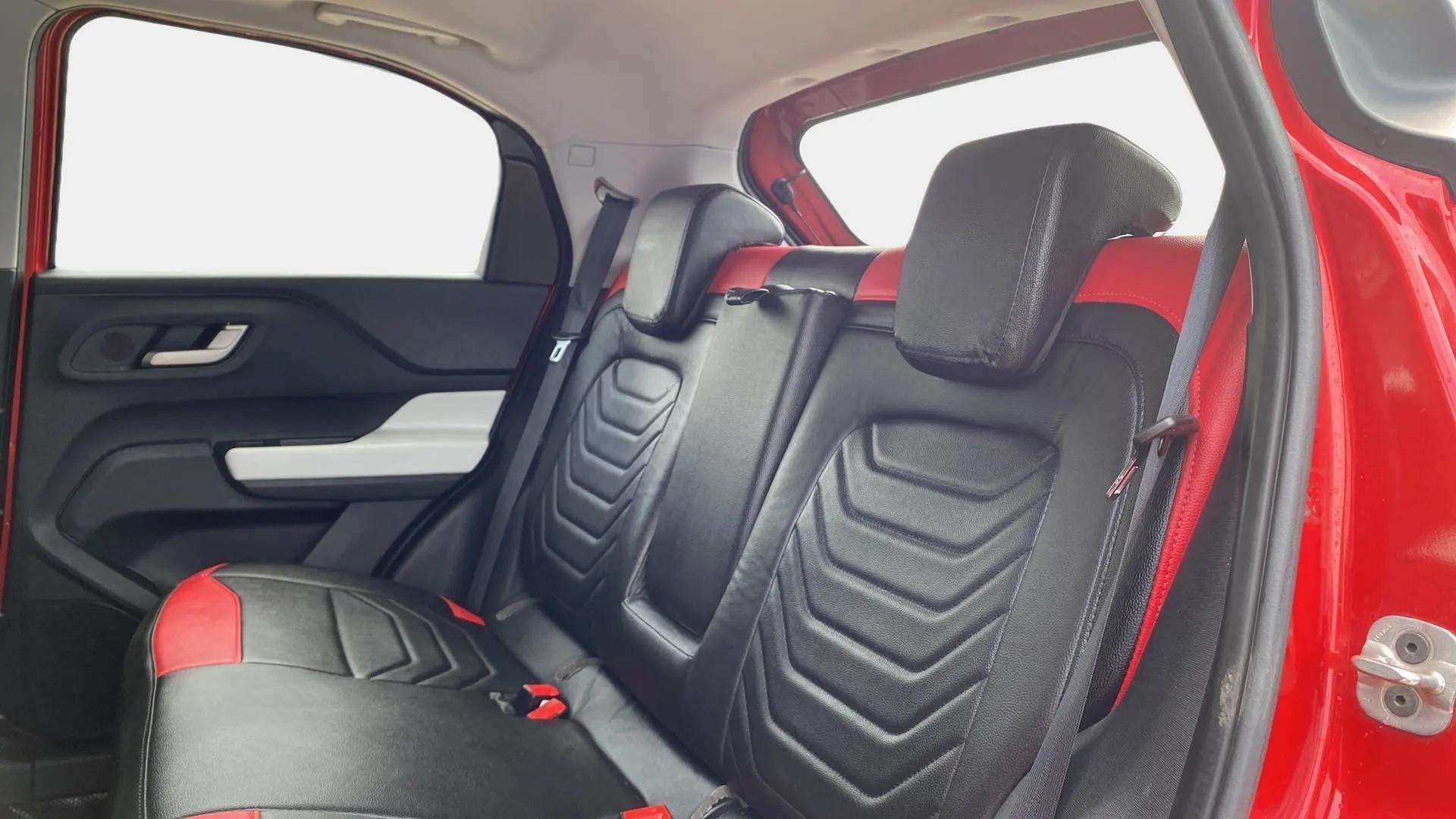 Rear seat and door panel of a Tata Punch