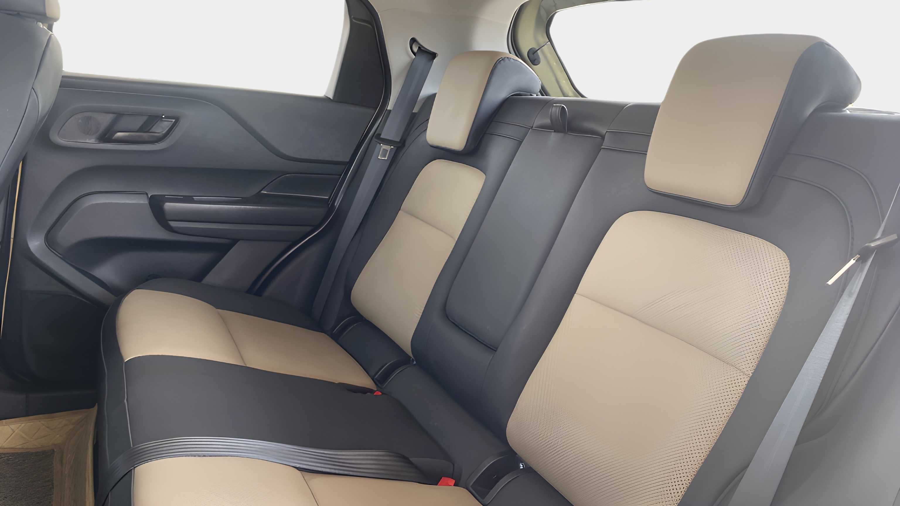 Rear seat area of a Tata Punch