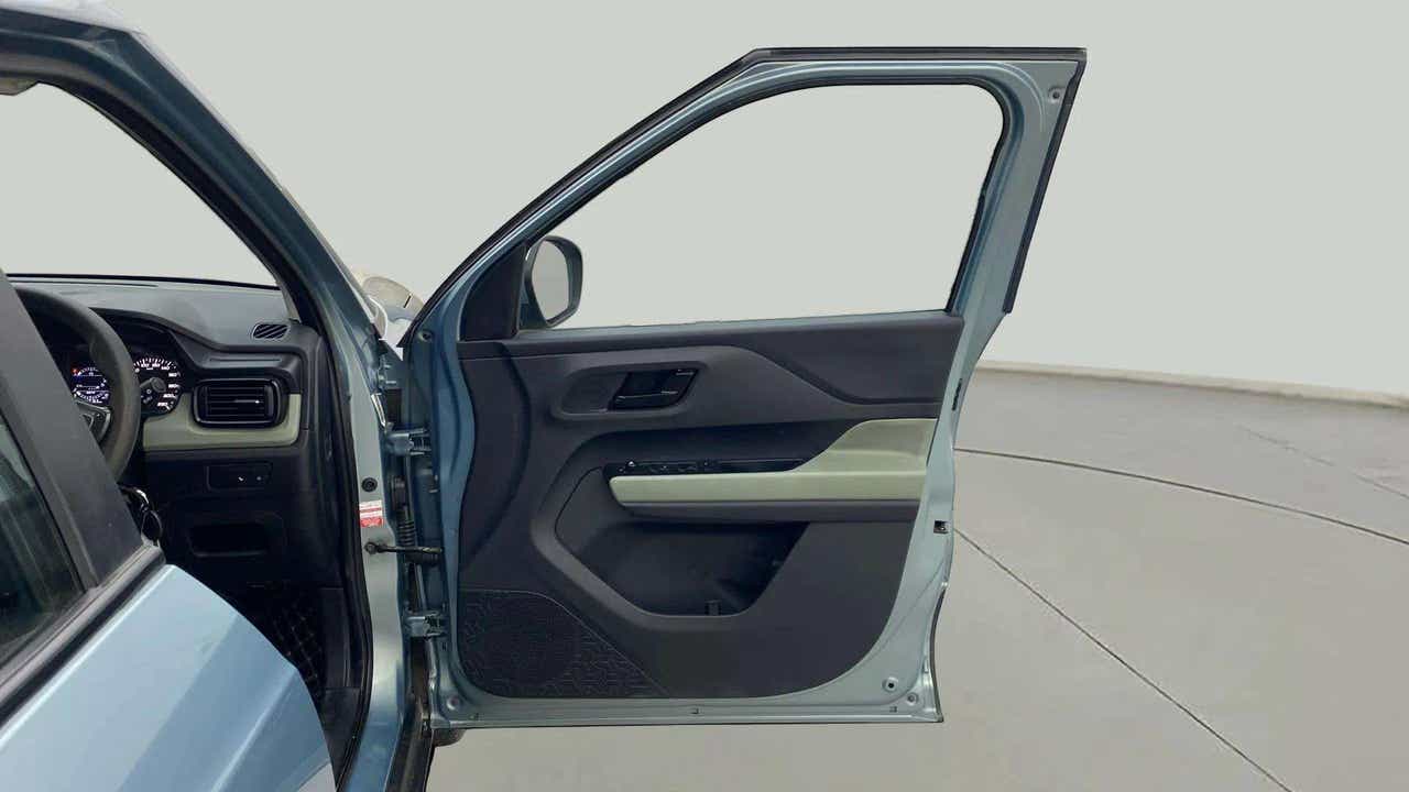 Front driver side door and dashboard of a Tata Punch