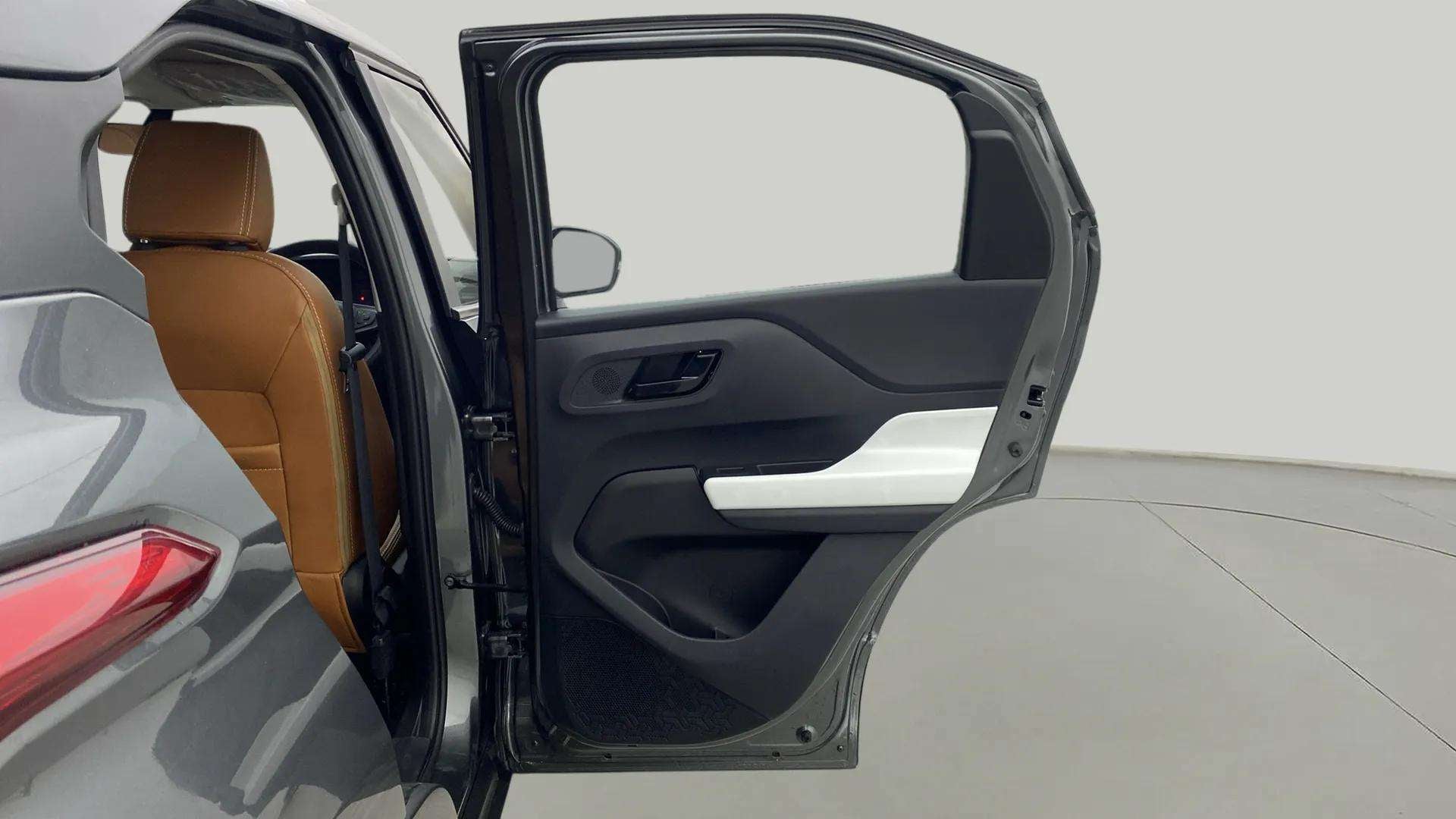 Rear left door and partial interior of a Tata Punch