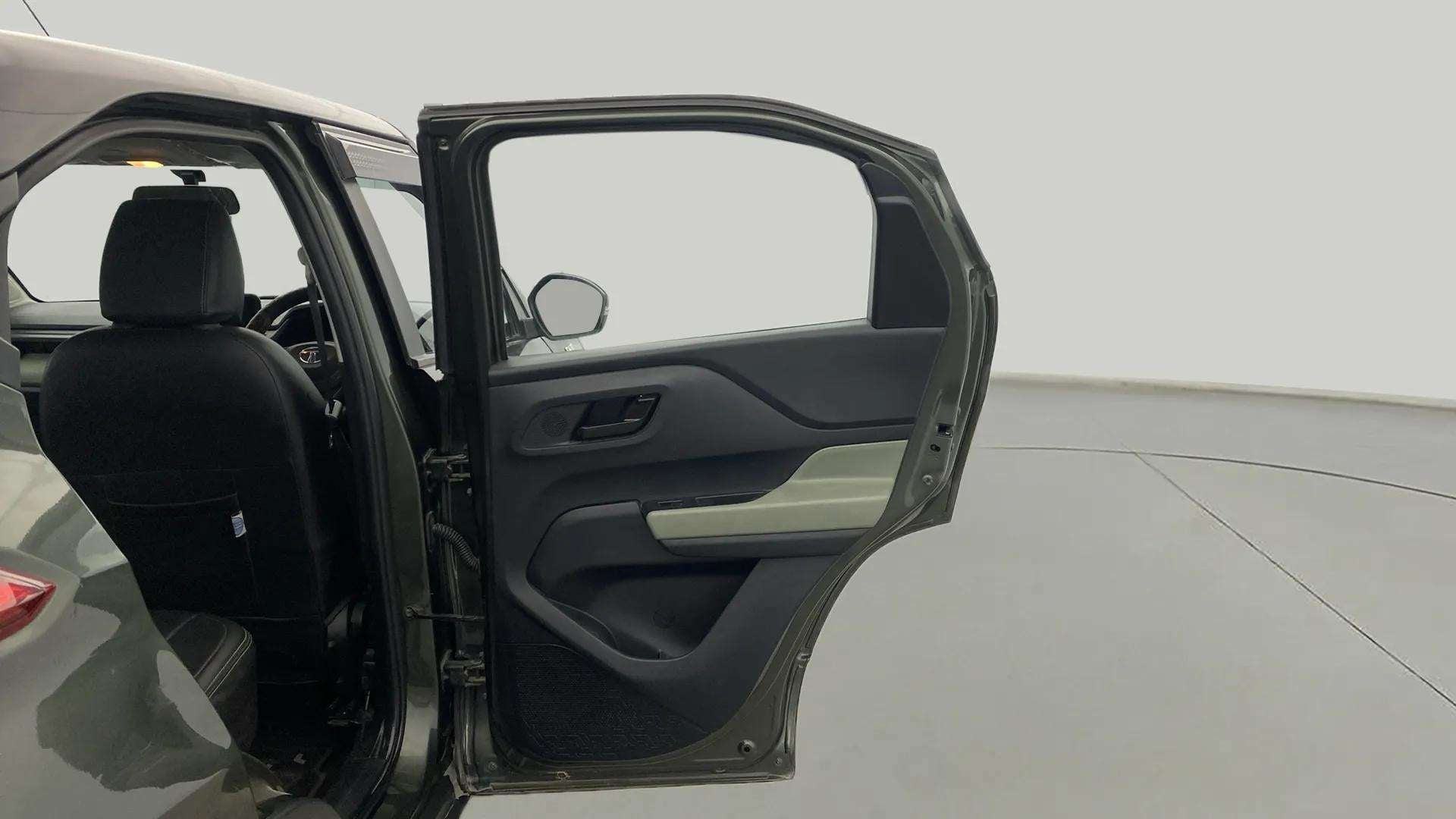 Rear left door interior view of a Tata Punch
