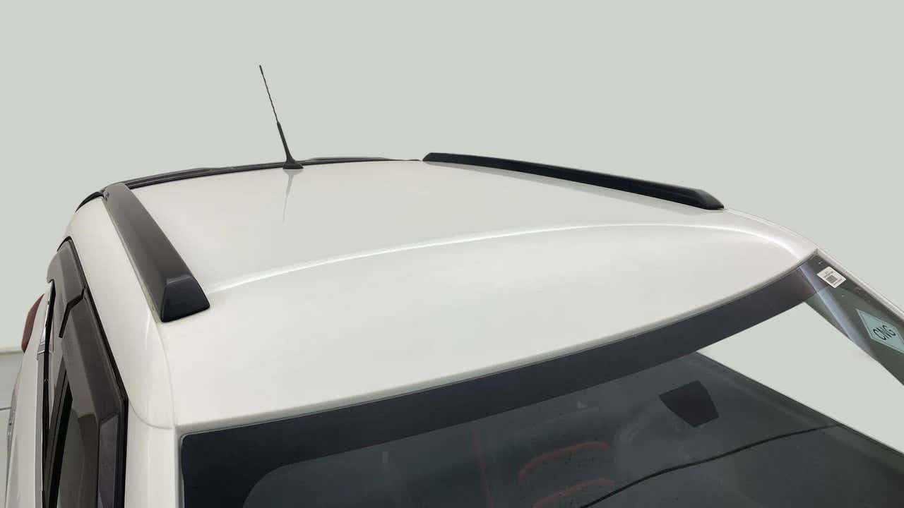 Roof view of a Calypso Red with White Roof Tata Punch