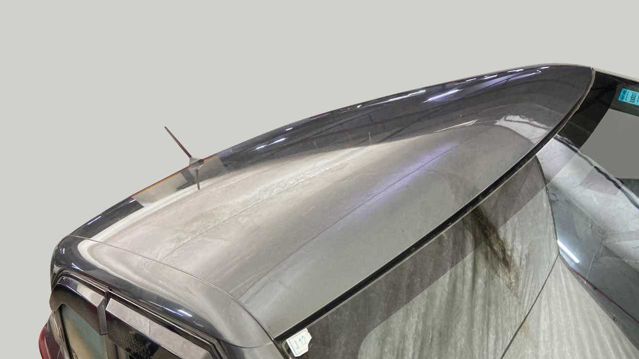 Roof and shark fin antenna view of a Tata Punch