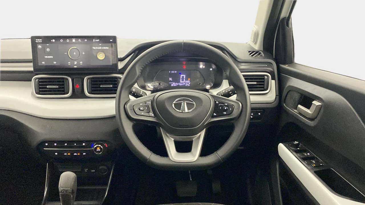 Interior dashboard view of a Tata Punch