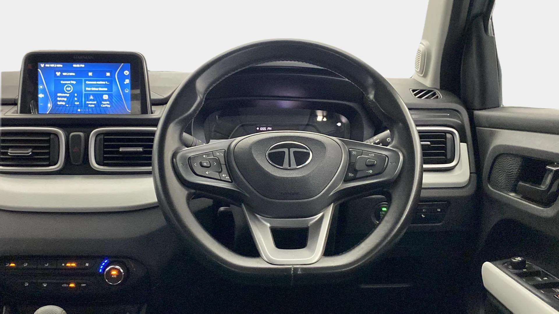 Interior dashboard view of a Tata Punch